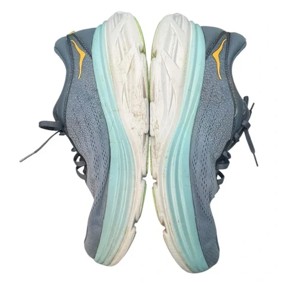 Hoka One One Bondi 8 Real Teal Shadow Mens Blue Size 11 Running Shoes - Picture 13 of 16